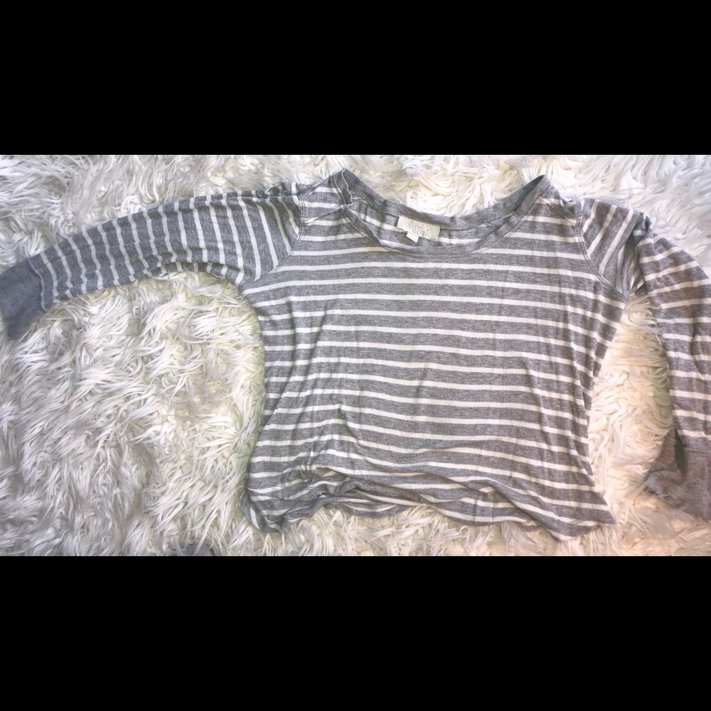 Soft Stripped Crop Top